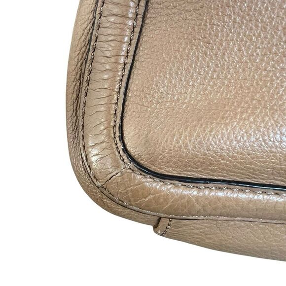 Tory Burch Amanda Tan Camel Leather Easy Tote Shoulder Bag Tote - Picture 15 of 16